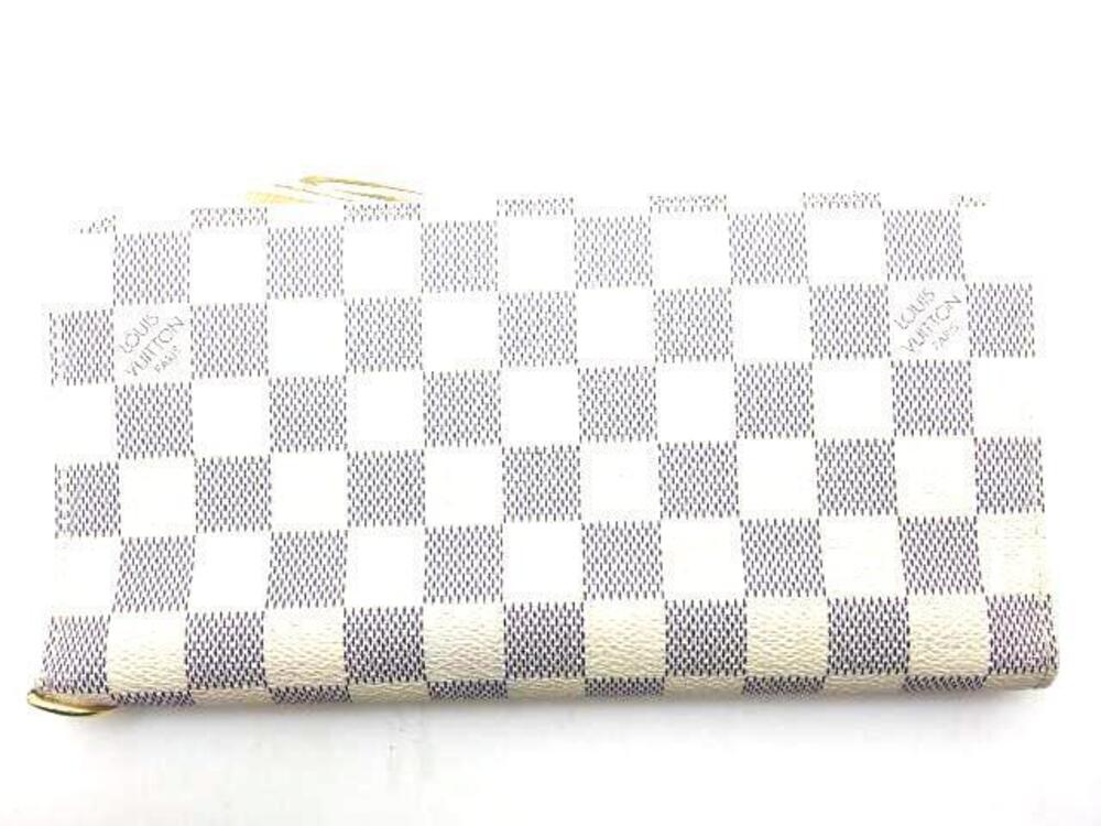 LOUIS VUITTON Portefeuille Insolite Damier Azur White